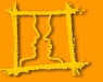 Logo der Website. Zwei sich gegen�ber befindende skizzierte Gesichter.